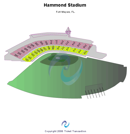 target field seating map. Hammond Stadium Seating Chart